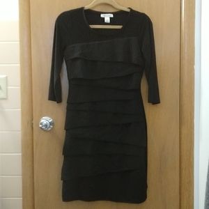 White House Black Market ruffled dress - XS